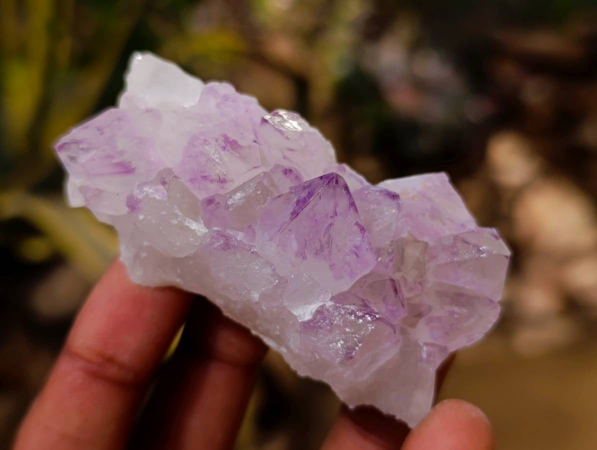 Natural Amethyst Spirit Quartz Clusters x 12 From South Africa - Toprock Gemstones and Minerals 