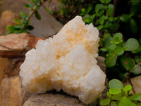 Natural White Quartz Clusters x 2 From Madagascar