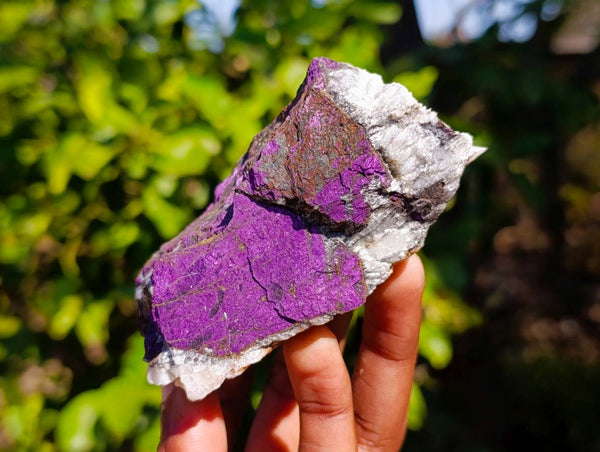 Natural Metallic Purpurite Specimens x 6 From Erongo, Namibia