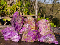 Natural Stichtite Specimens x 6 From Barberton, South Africa