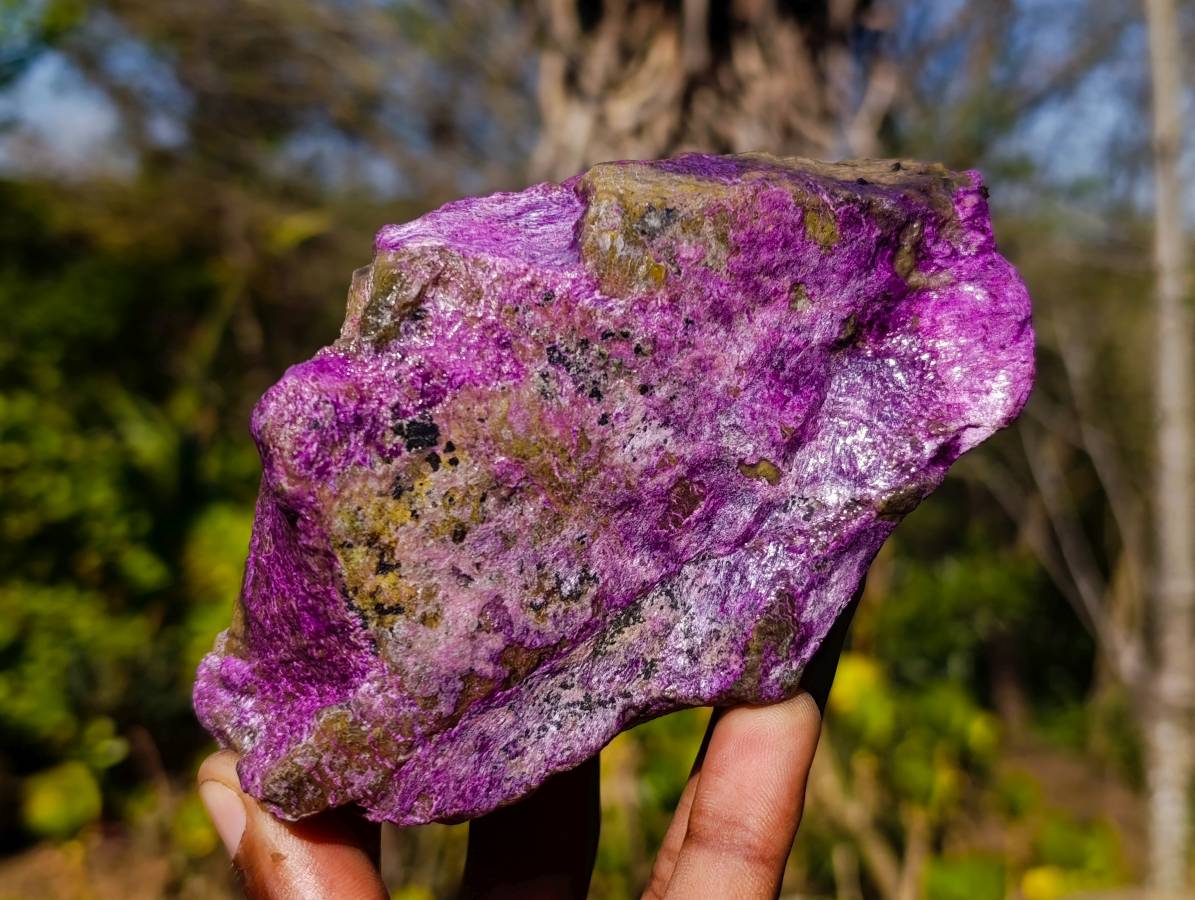 Natural Stichtite Specimens x 6 From Barberton, South Africa - Toprock Gemstones and Minerals 