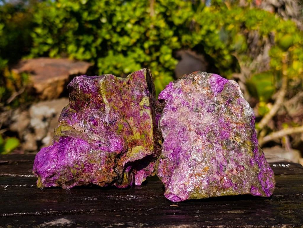 Natural Stichtite Specimens x 6 From Barberton, South Africa - Toprock Gemstones and Minerals 