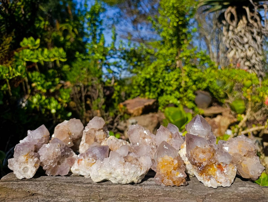 Natural Spirit Quartz Clusters x 15 From South Africa - Toprock Gemstones and Minerals 