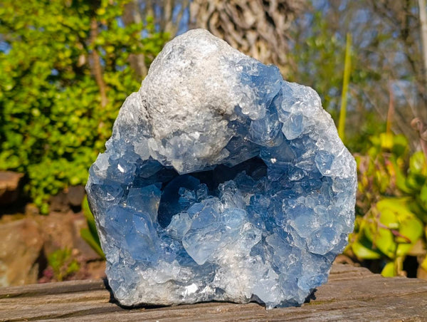 Natural Celestite Geode Specimen x 1 From Sakoany, Madagascar