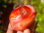 Polished Carnelian Agate Palm Stones x 12 From Madagascar - Toprock Gemstones and Minerals 