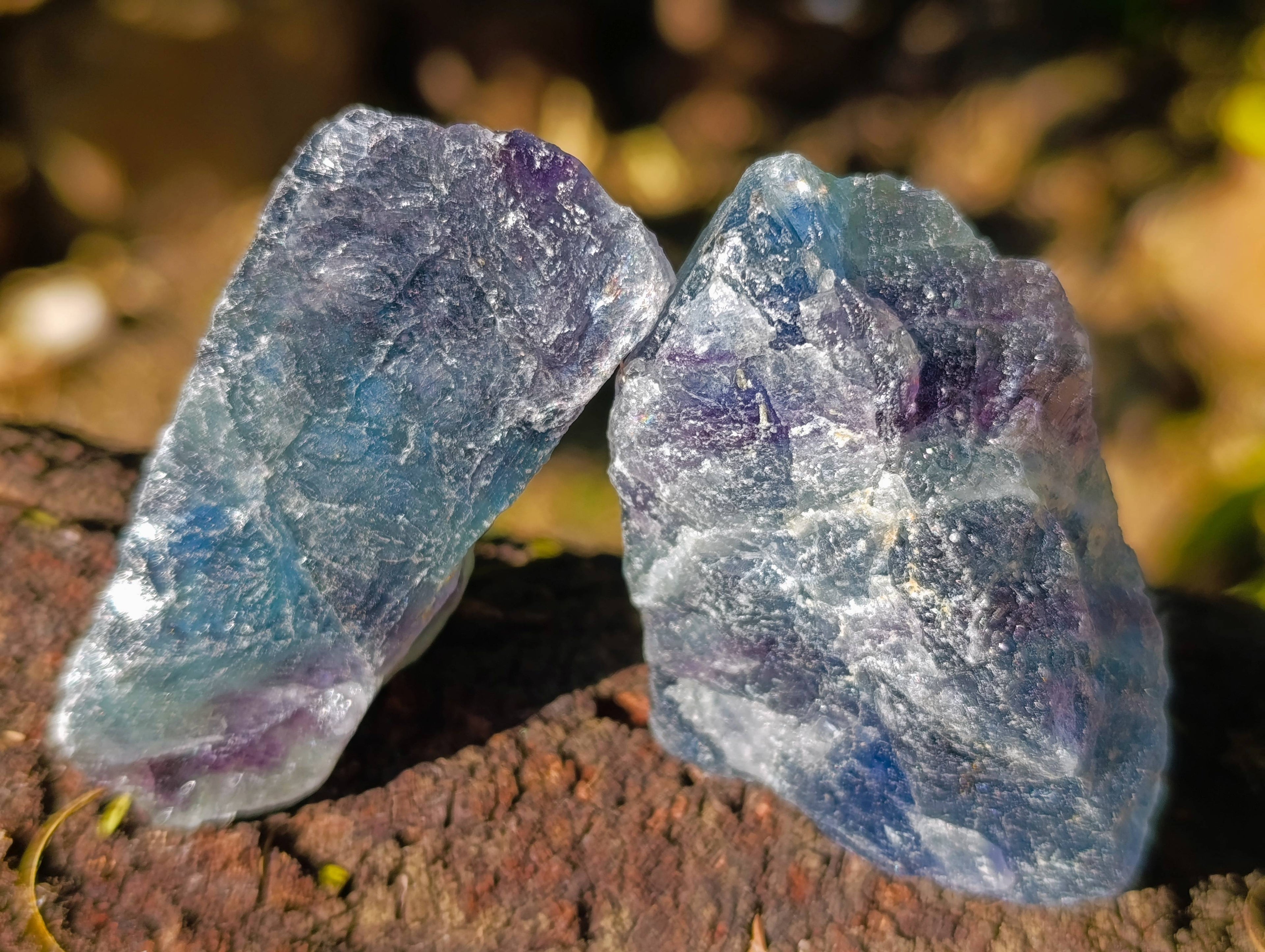 Natural Watermelon Fluorite Cobbed Specimens x 35 From Namibia - Toprock Gemstones and Minerals 