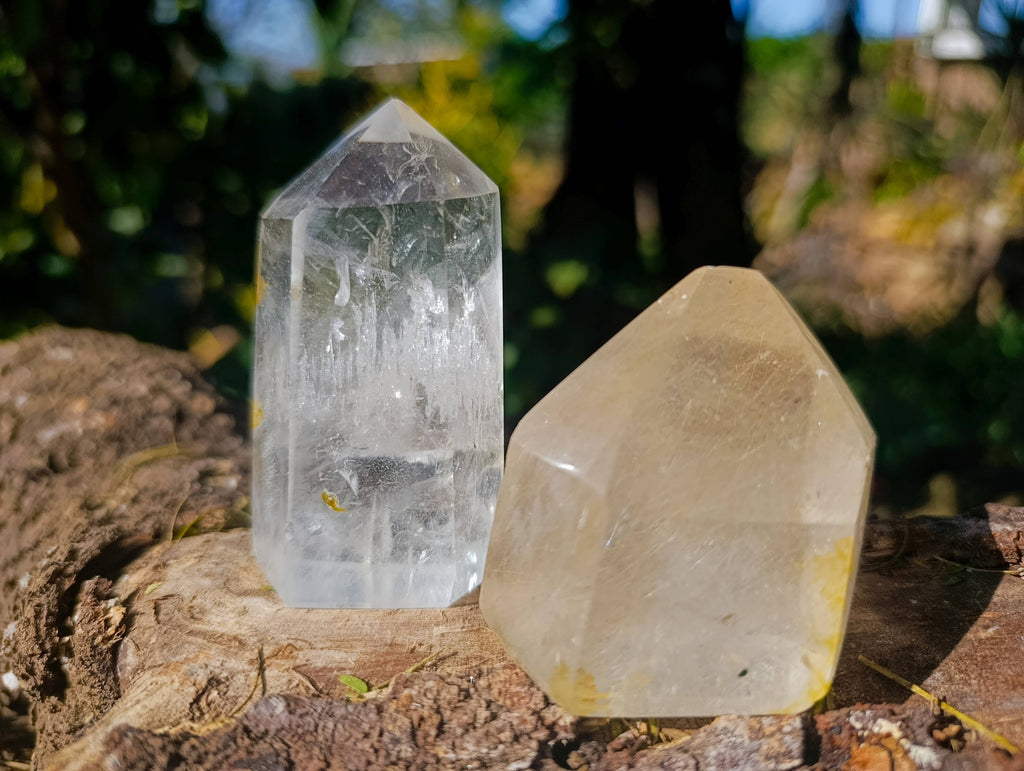 Polished Quartz Crystals x 6 From Madagascar - Toprock Gemstones and Minerals 