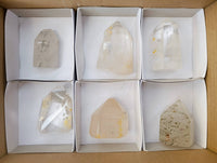 Polished Quartz Crystals x 6 From Madagascar - Toprock Gemstones and Minerals 
