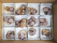 Natural Amethyst Spirit Quartz Clusters x 12 From South Africa - Toprock Gemstones and Minerals 
