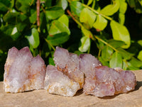 Natural Amethyst Spirit Quartz Clusters x 12 From South Africa - Toprock Gemstones and Minerals 