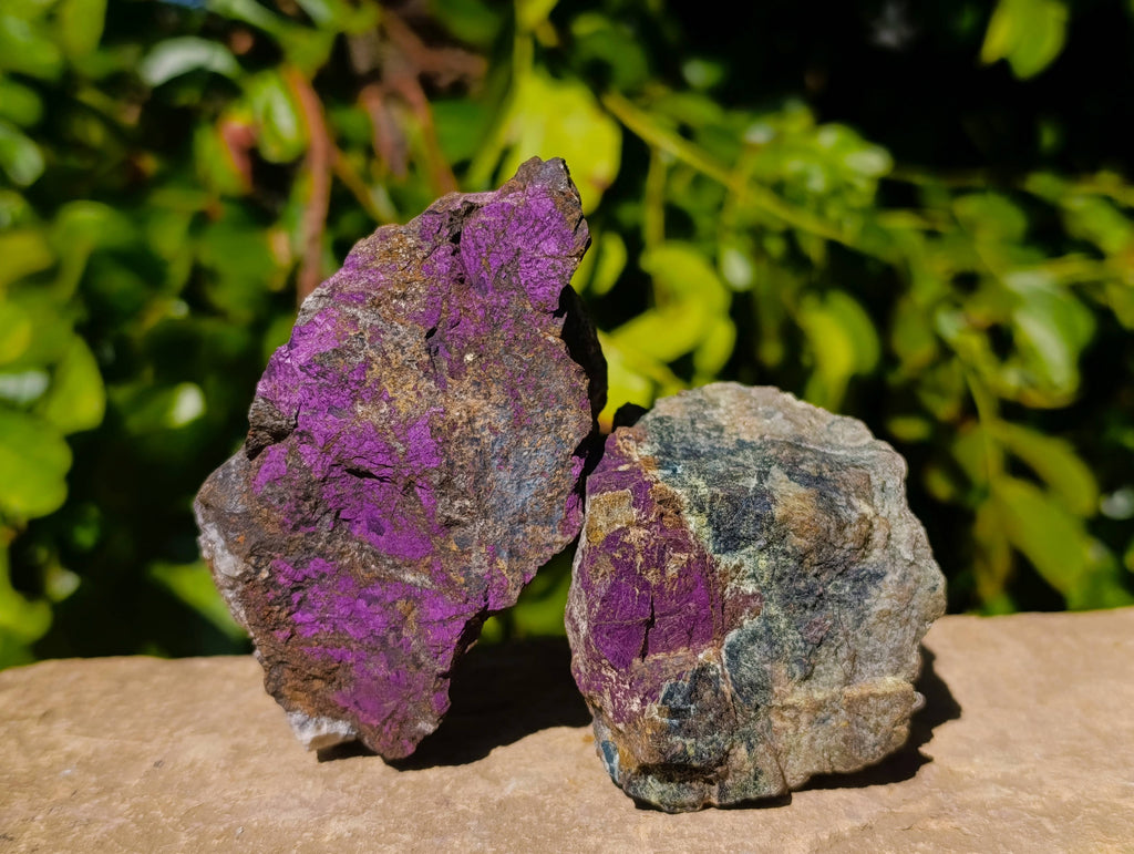 Natural Metallic Purpurite Specimens x 12 From Erongo, Namibia - Toprock Gemstones and Minerals 