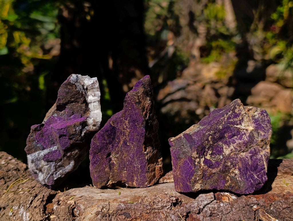 Natural Metallic Purpurite Specimens x 12 From Erongo, Namibia - Toprock Gemstones and Minerals 