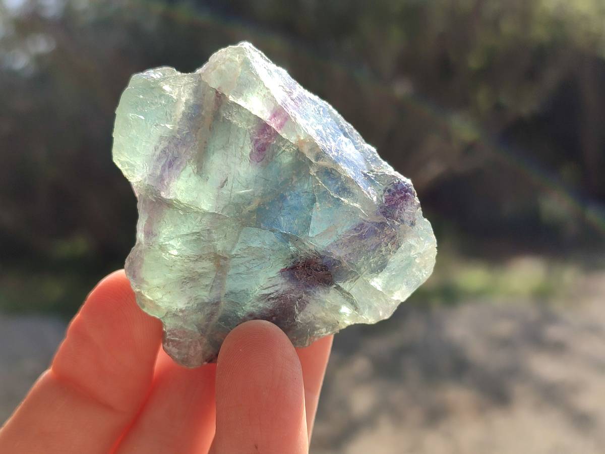 Natural Watermelon Fluorite Cobbed Specimens x 20 From Namibia - Toprock Gemstones and Minerals 