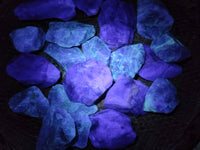 Natural Watermelon Fluorite Cobbed Specimens x 20 From Namibia