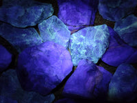 Natural Watermelon Fluorite Cobbed Specimens x 20 From Namibia