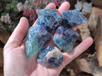 Natural Watermelon Fluorite Cobbed Specimens x 20 From Namibia - Toprock Gemstones and Minerals 