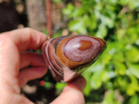 Polished Banded Tiger Iron Standing Free Forms x 3 From South Africa