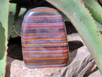 Polished Banded Tiger Iron Standing Free Forms x 3 From South Africa - Toprock Gemstones and Minerals 