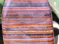 Polished Banded Tiger Iron Standing Free Forms x 3 From South Africa
