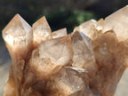 Natural Phantom Smokey Quartz Clusters x 2 From Luena, Congo - Toprock Gemstones and Minerals 
