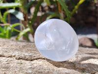 Polished Girasol Pearl Quartz Palm Stones x 12 From Ambatondrazaka, Madagascar