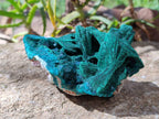 Natural Dioptase With Malachite Matrix Specimen x 1 From Likasi, Congo - Toprock Gemstones and Minerals 