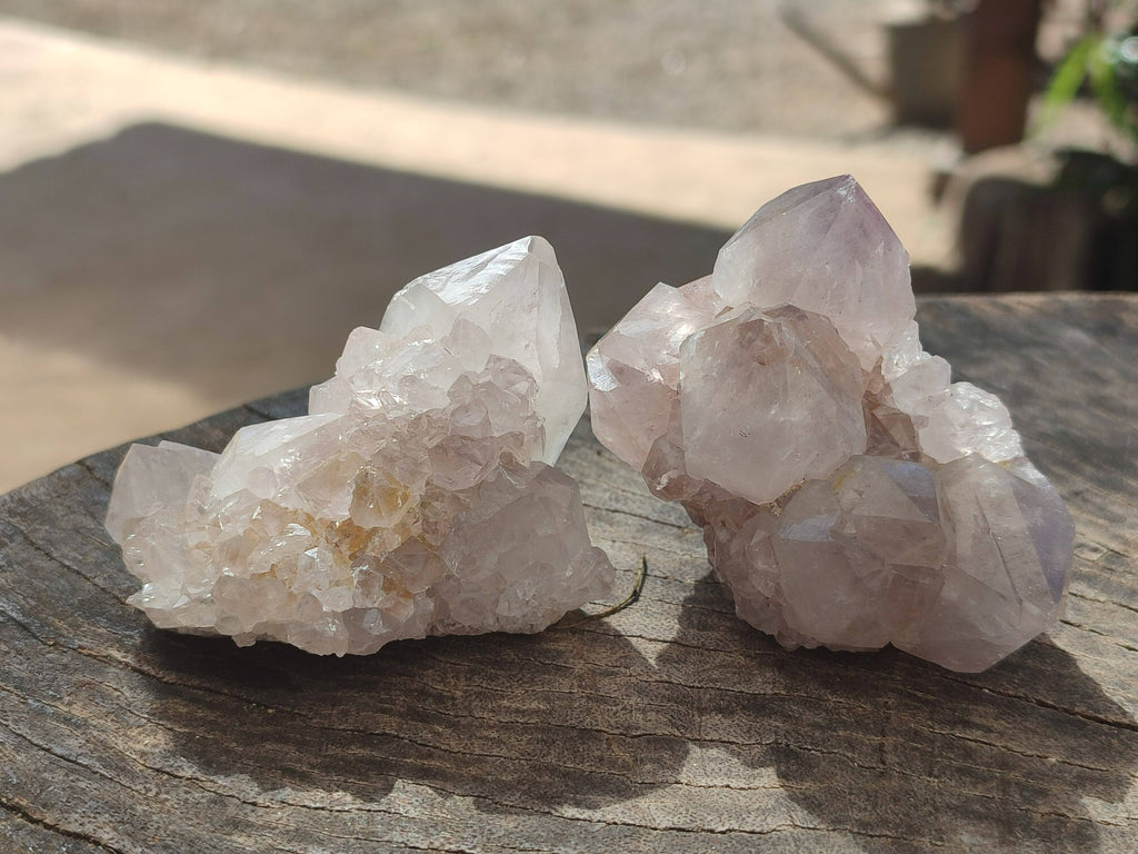 Natural Spirit Quartz Clusters x 16 From South Africa - Toprock Gemstones and Minerals 