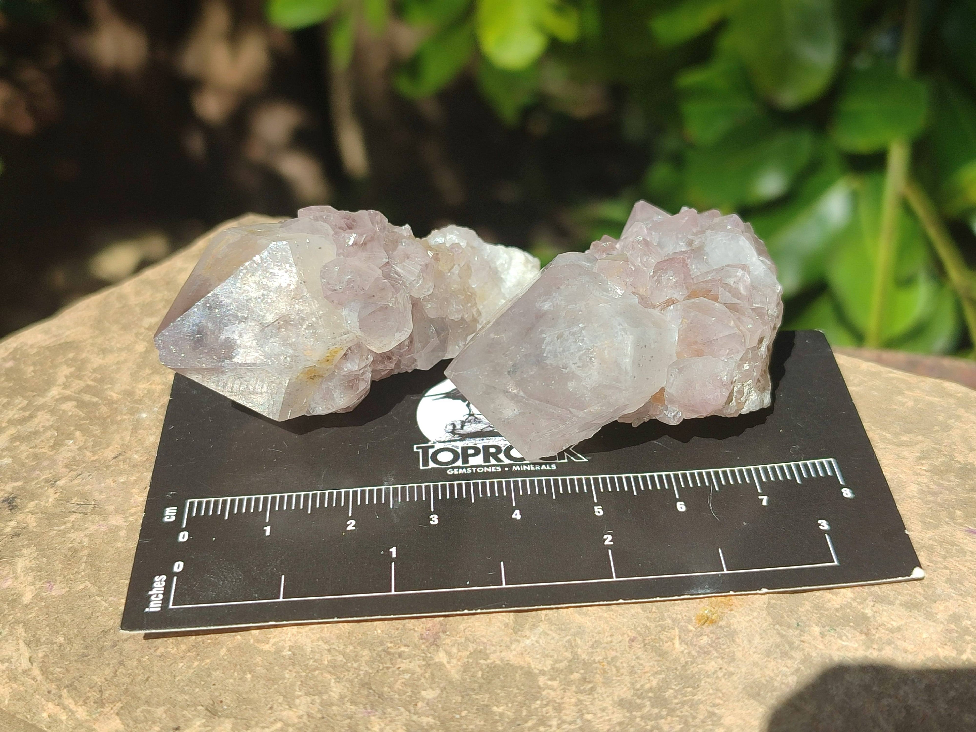 Natural Spirit Quartz Clusters x 16 From South Africa - Toprock Gemstones and Minerals 