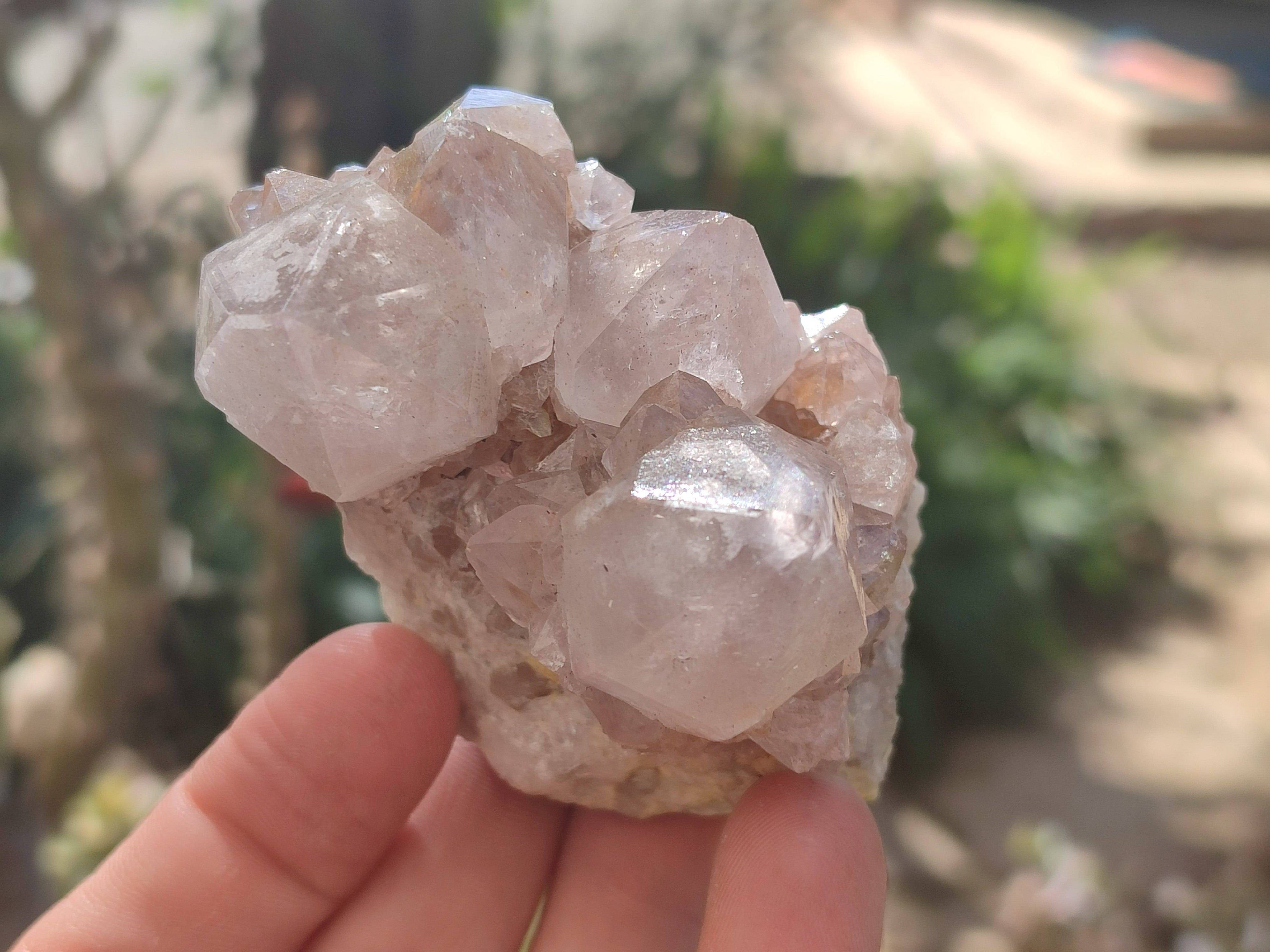 Natural Spirit Quartz Clusters x 16 From South Africa - Toprock Gemstones and Minerals 