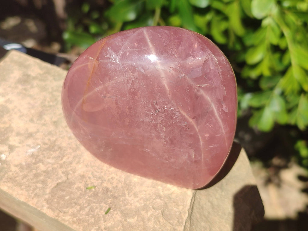 Polished Rose Quartz Standing Free Forms x 2 From Madagascar - Toprock Gemstones and Minerals 