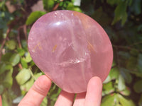 Polished Rose Quartz Standing Free Forms x 2 From Madagascar