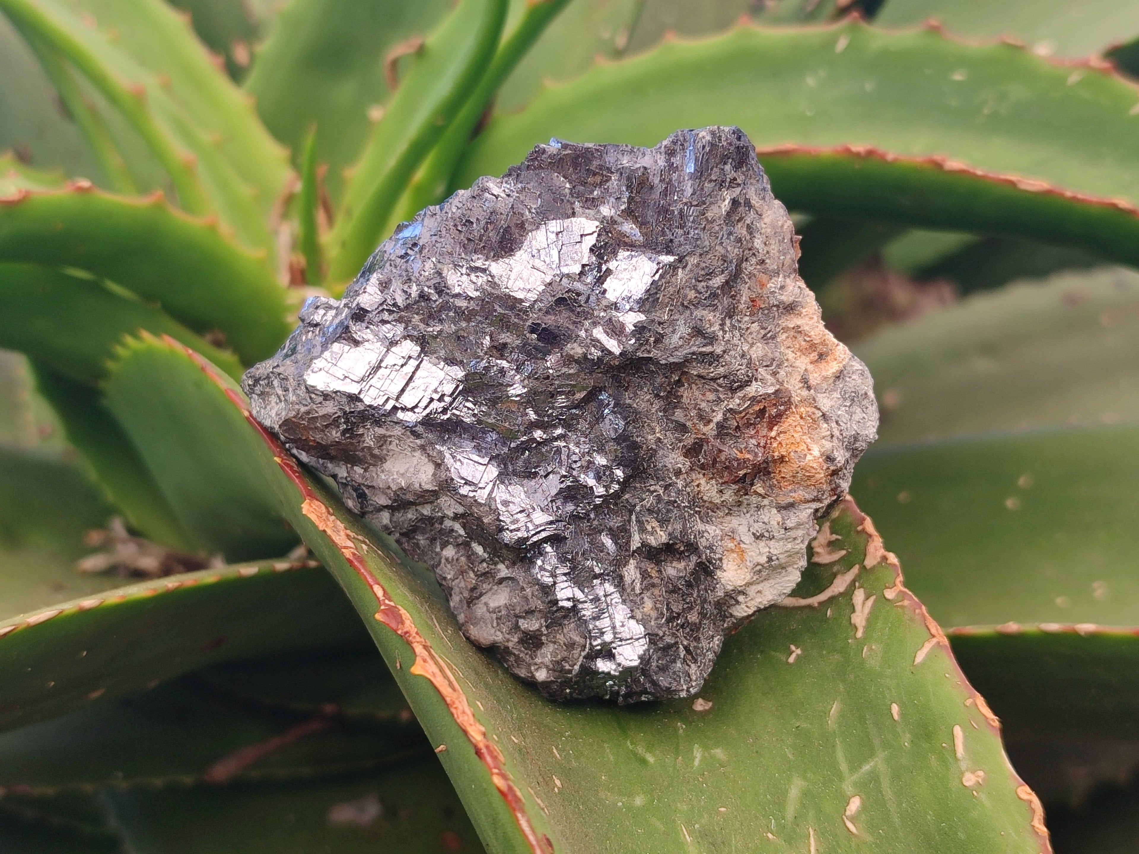 Natural Silver Lead Galena Specimens x 6 From Namibia - Toprock Gemstones and Minerals 
