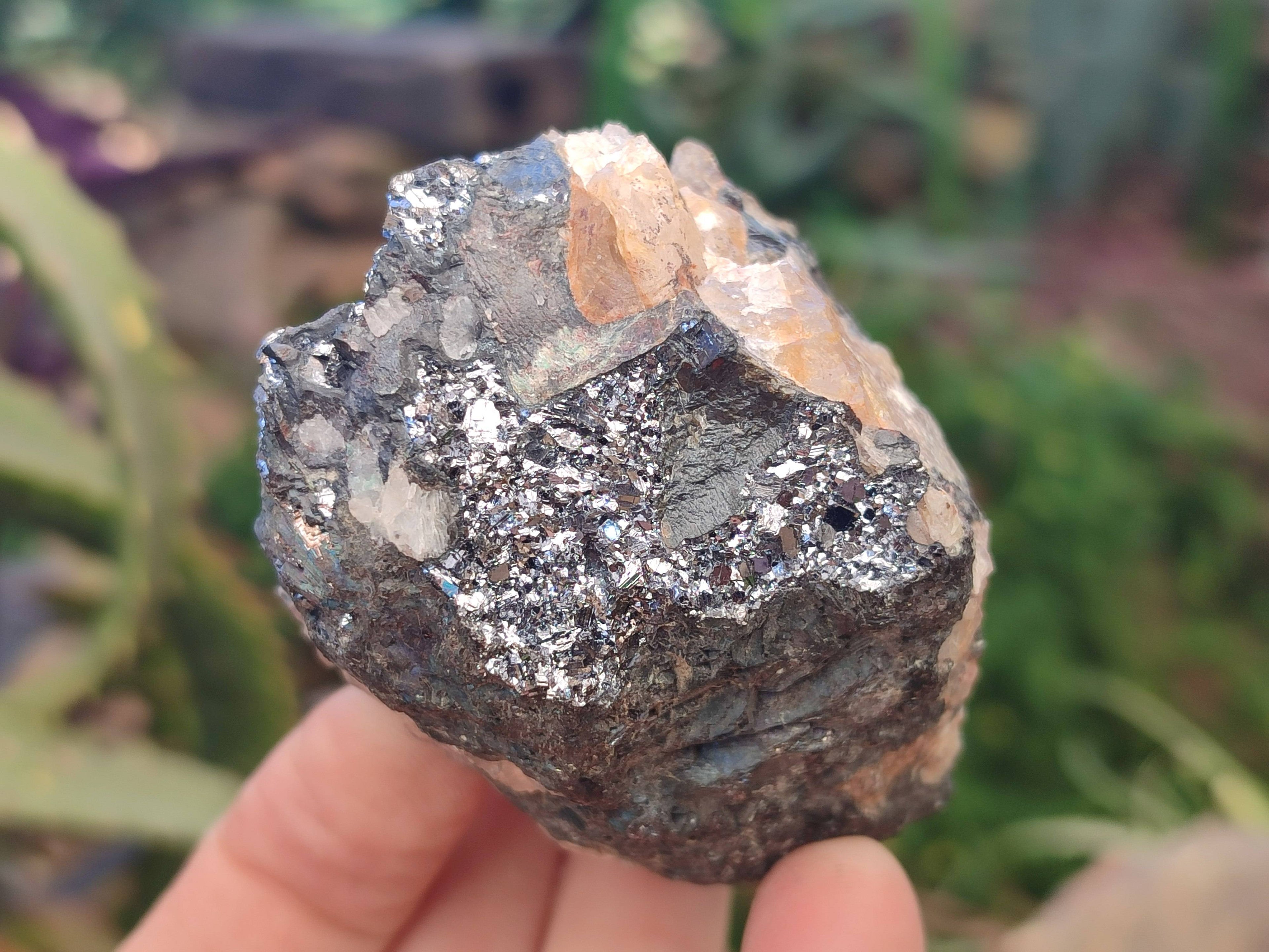 Natural Silver Lead Galena Specimens x 6 From Namibia - Toprock Gemstones and Minerals 