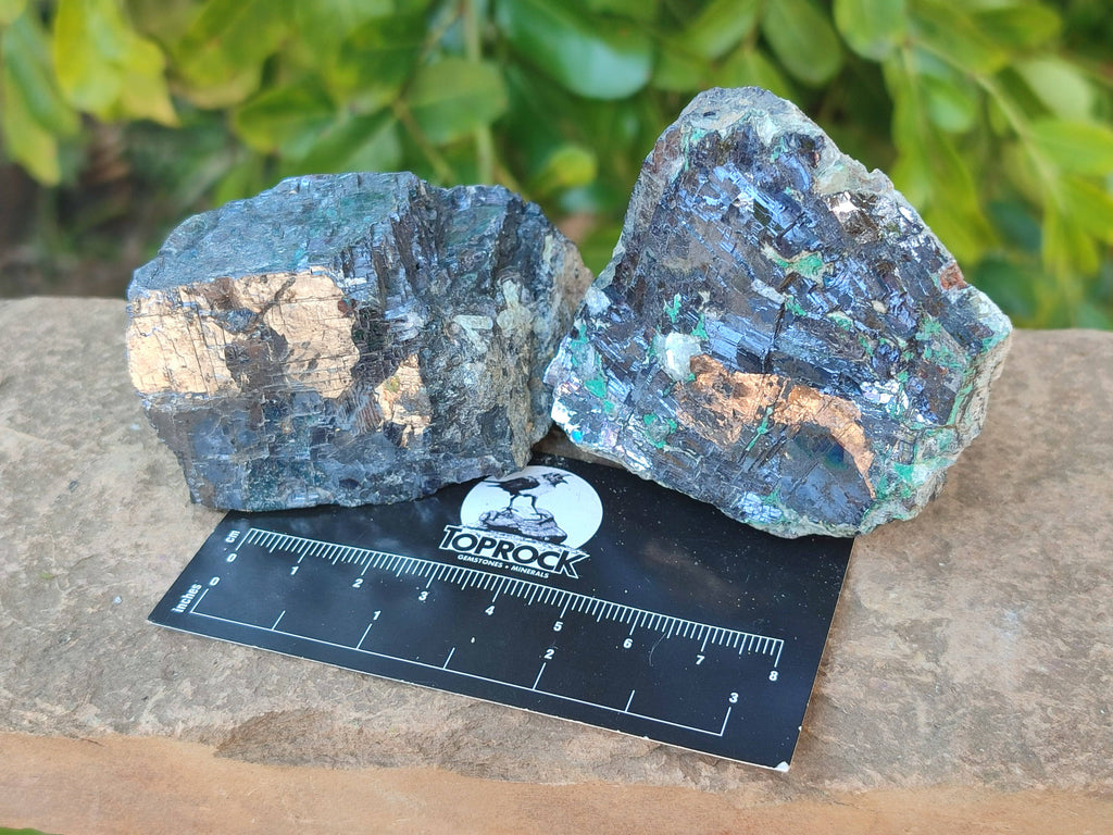 Natural Silver Lead Galena Specimens x 6 From Namibia - Toprock Gemstones and Minerals 