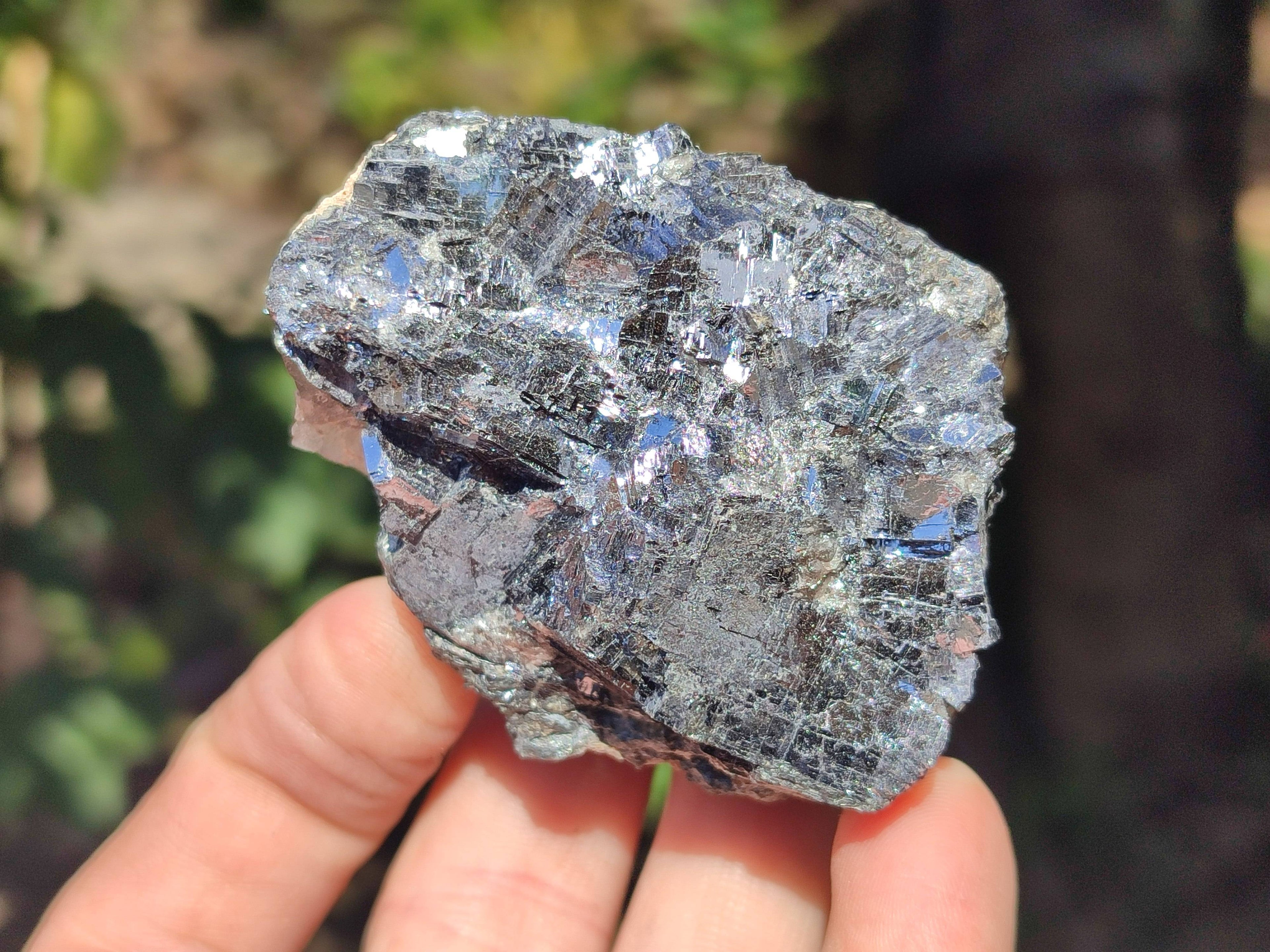 Natural Silver Lead Galena Specimens x 6 From Namibia - Toprock Gemstones and Minerals 