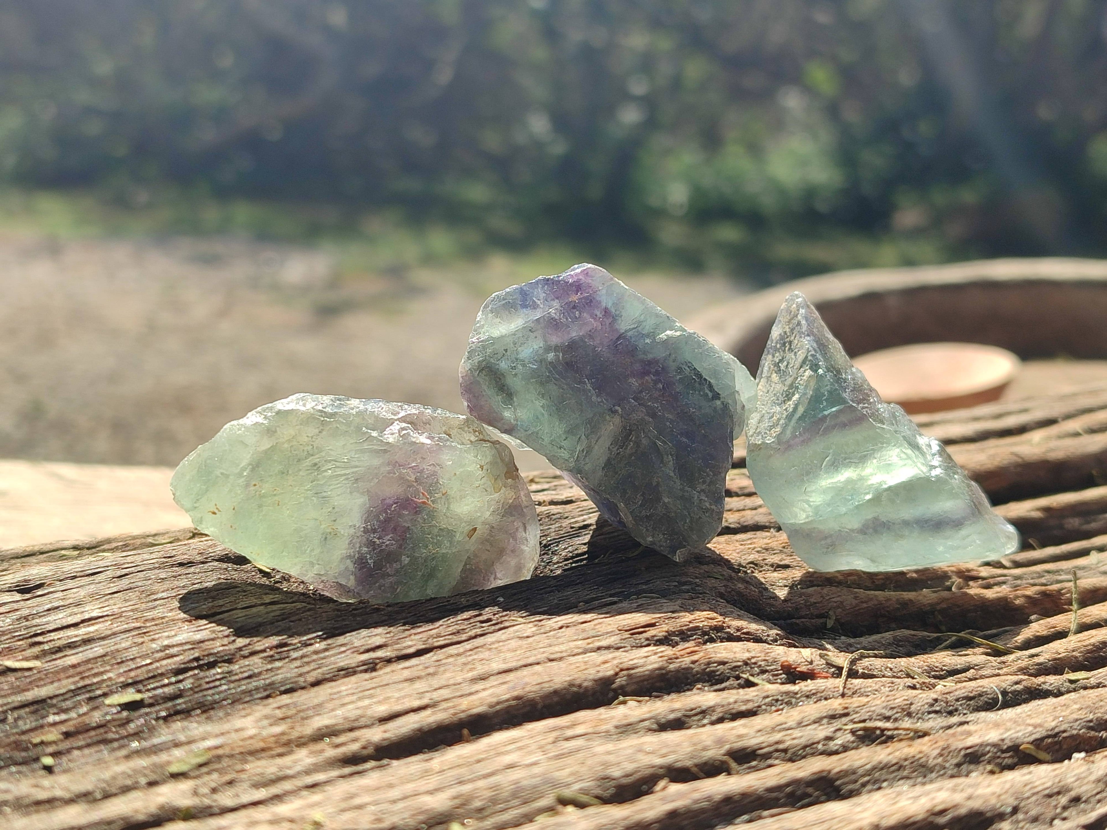 Natural Watermelon Fluorite Cobbed Specimens x 70 From Namibia - Toprock Gemstones and Minerals 