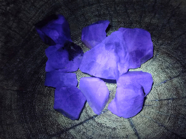 Natural Watermelon Fluorite Cobbed Specimens x 70 From Namibia