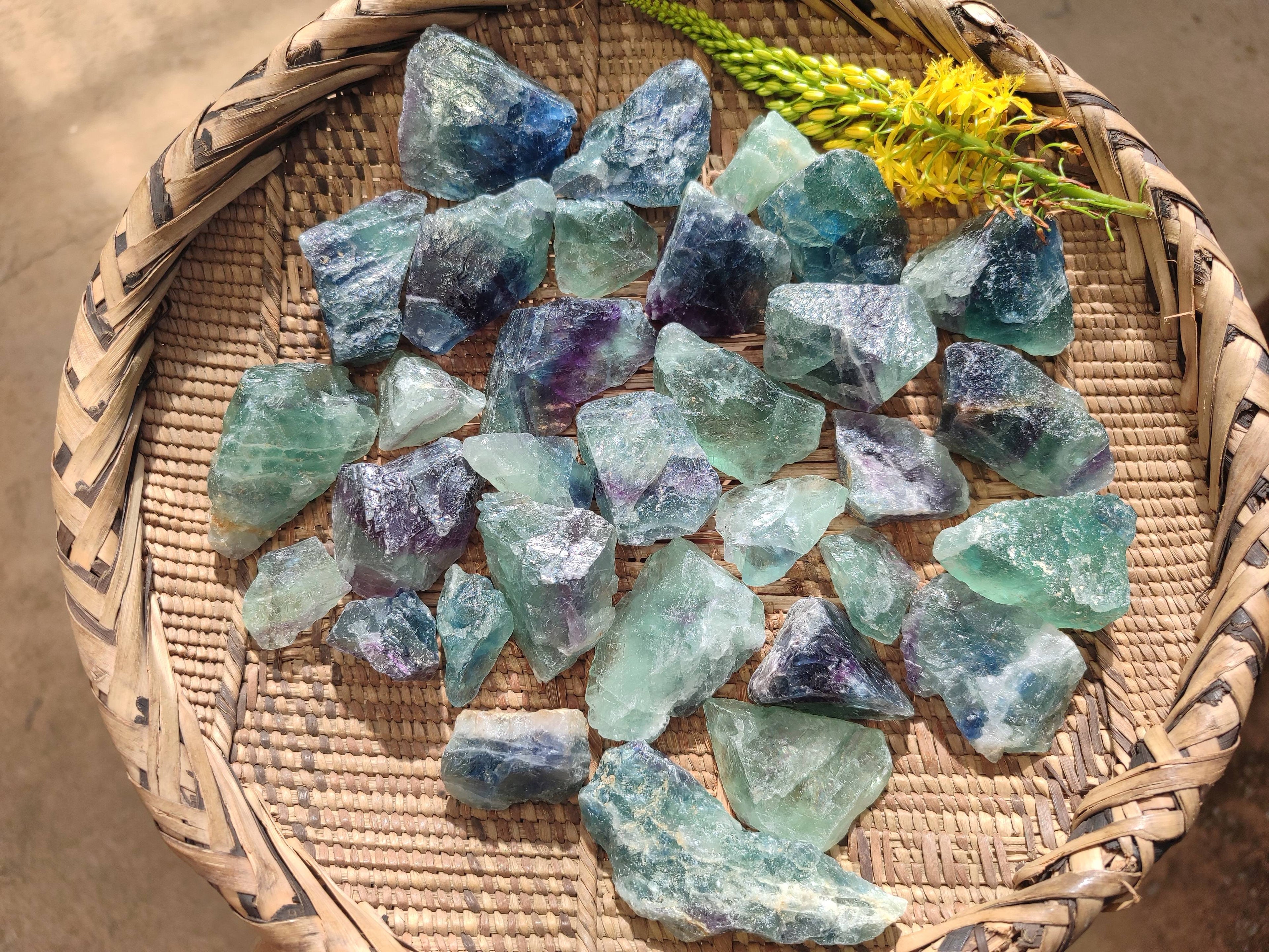 Natural Watermelon Fluorite Cobbed Specimens x 70 From Namibia - Toprock Gemstones and Minerals 