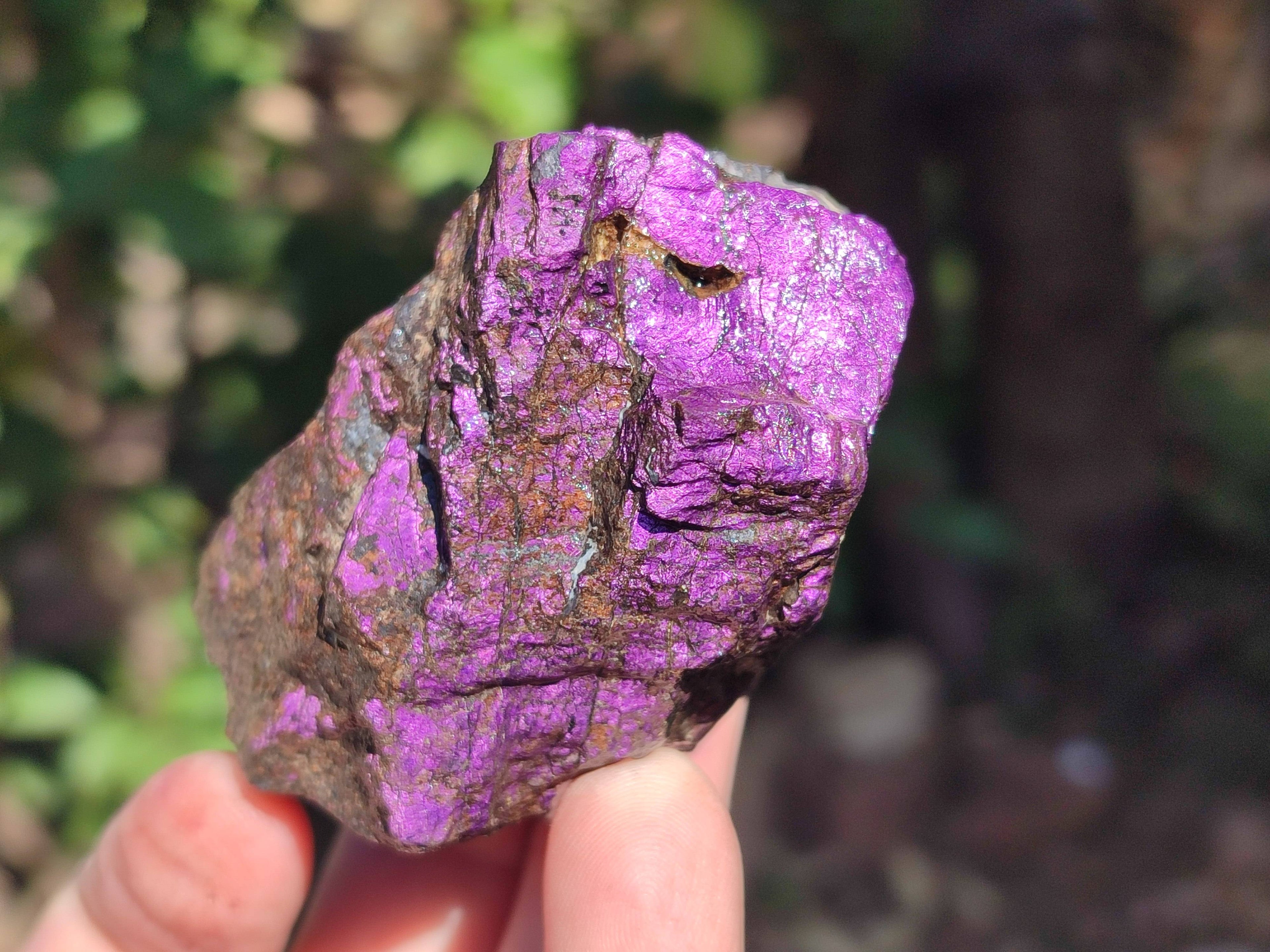 Natural Metallic Purpurite Specimens x 12 From Erongo, Namibia - Toprock Gemstones and Minerals 