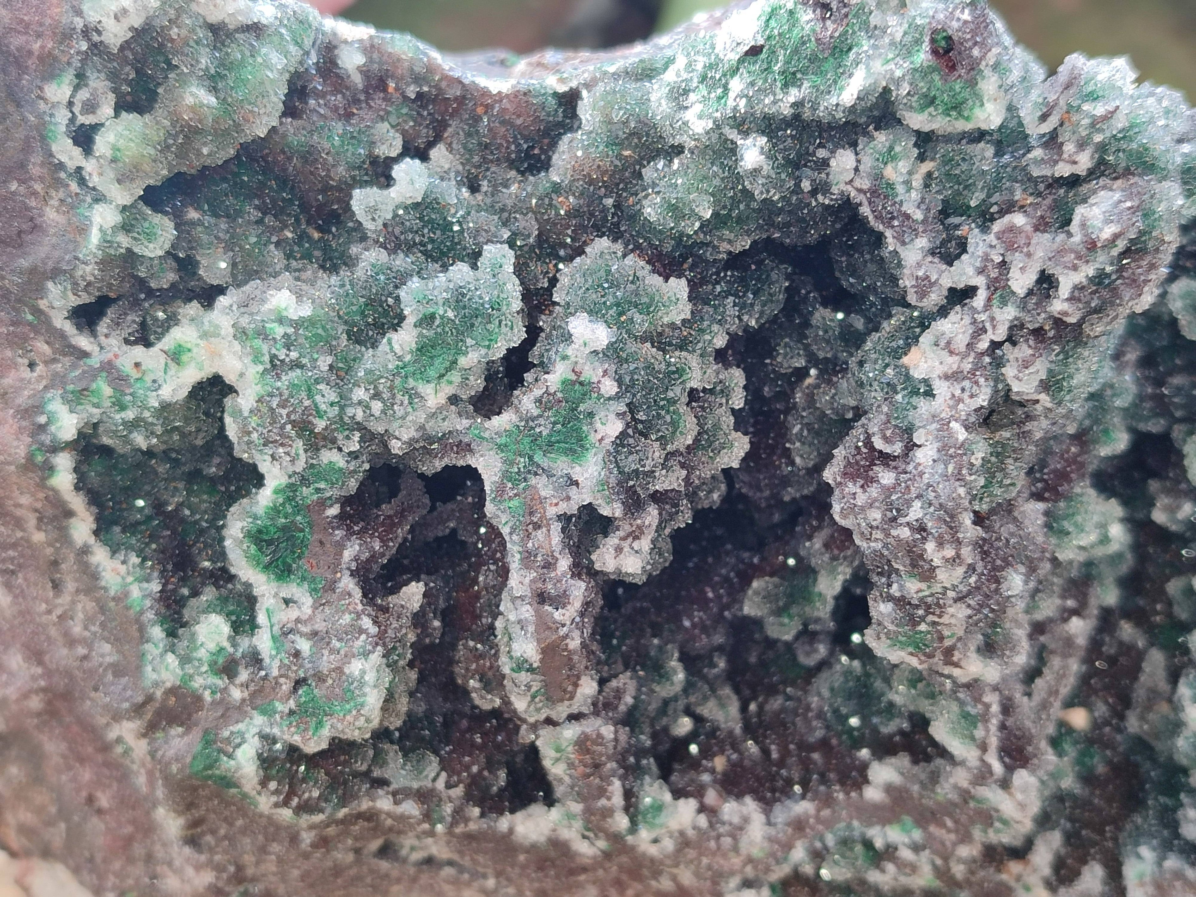 Natural Ball Malachite On Dolomite Matrix Specimen x 1 From Kambove, Congo - Toprock Gemstones and Minerals 