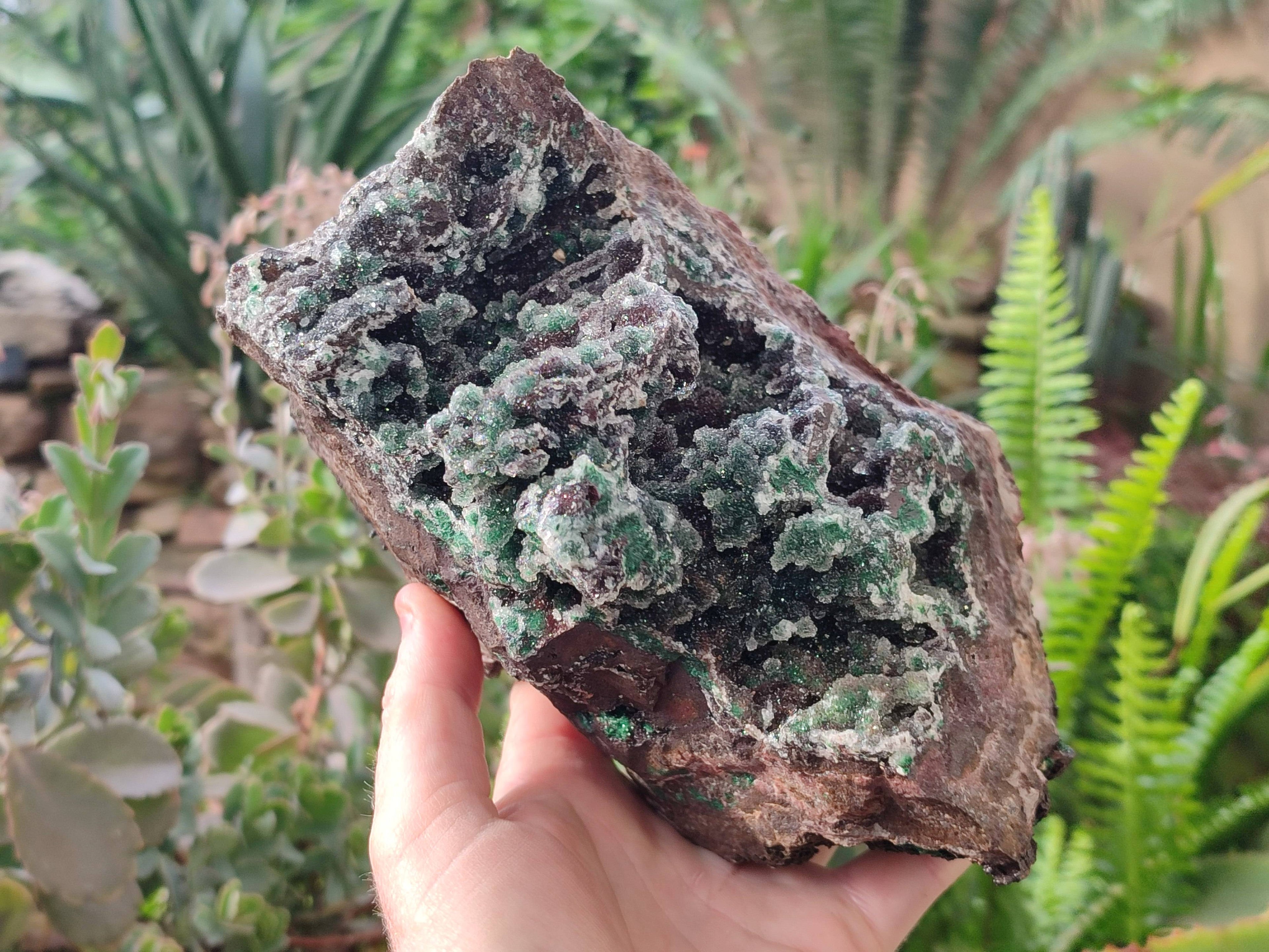 Natural Ball Malachite On Dolomite Matrix Specimen x 1 From Kambove, Congo - Toprock Gemstones and Minerals 