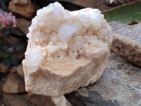 Natural Candle Quartz Clusters x 2 From Madagascar