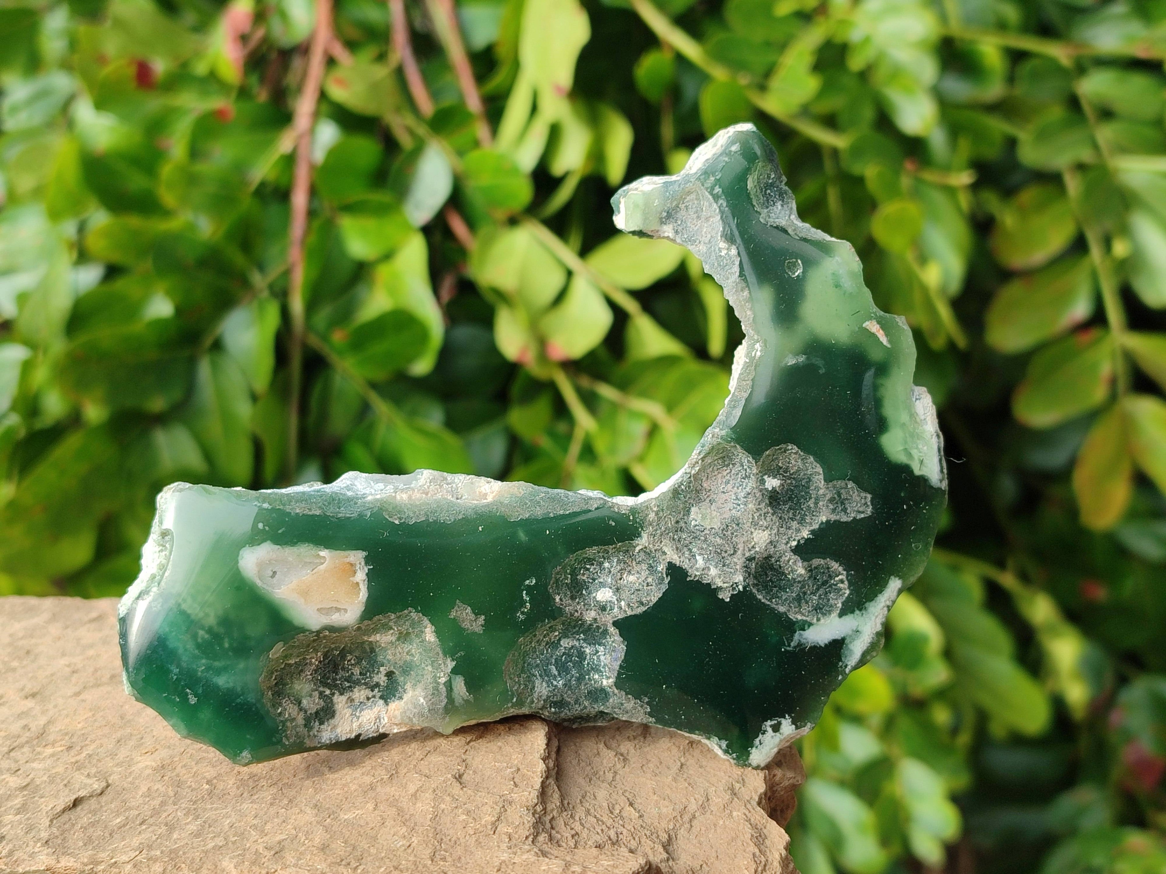 Polished On One Side Emerald Mtorolite x 6 From Mutorashanga, Zimbabwe - Toprock Gemstones and Minerals 
