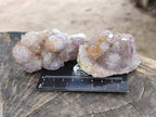 Natural Amethyst Spirit Quartz Clusters x 6 From South Africa - Toprock Gemstones and Minerals 