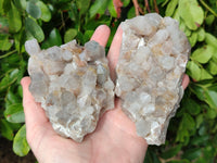 Natural Fairy Spirit Quartz Clusters x 3 From South Africa - Toprock Gemstones and Minerals 