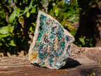 Natural Drusy Coated Chrysocolla On Dolomite Specimen x 1 From Congo - Toprock Gemstones and Minerals 