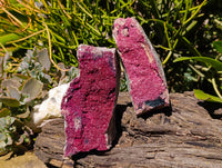 Natural Drusy Salrose on Dolomite Matrix Specimens x 2 From Kakanda, Congo - Toprock Gemstones and Minerals 