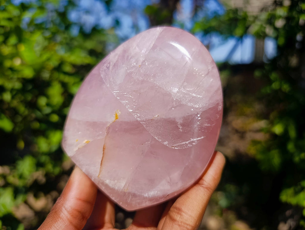 Polished Rose Quartz Standing Free Forms x 2 From Madagascar - Toprock Gemstones and Minerals 