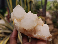 Natural Candle Quartz Clusters x 3 From Madagascar