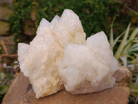 Natural Candle Quartz Clusters x 3 From Madagascar